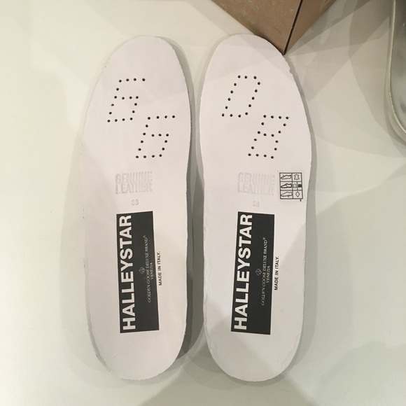 Golden Goose Halleystar Sneaker Silver Leather NIB - Picture 4 of 9